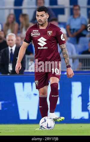 Nemanja Radonjic of Torino FC during the Serie A Tim match between SS Lazio and Torino FC at Stadio Olimpico September 27, 2023 in Rome, Italy. Stock Photo