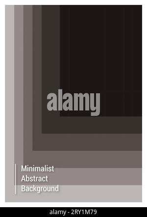 Minimalist  Modern abstract Black cover design vector, background Stock Vector