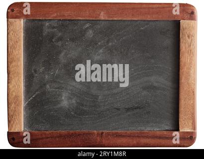 Vintage Chalkboard with free copy space,isolated on white background Stock Photo