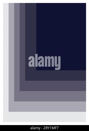 Minimalist  Modern abstract Matte Deep Blue-Black cover design vector, background Stock Vector