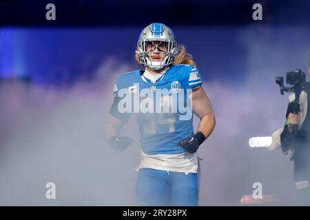 Detroit Lions linebacker Alex Anzalone (34) during the first half of an NFL  football game against the Jacksonville Jaguars, Sunday, Dec. 4, 2022, in  Detroit. (AP Photo/Duane Burleson Stock Photo - Alamy