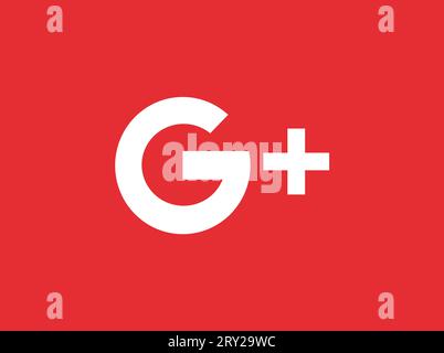Google Plus Icon Vector Stock Vector