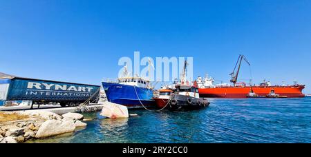 Onex Neorion Shipyard, Syros, island, Greece Stock Photo