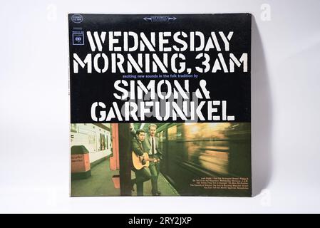 New York, NY - September 26, 2023: Wednesday Morning, 3AM is the  1964 debut album from iconic folk rock duo Simon & Garfunkel on Columbia Records Stock Photo