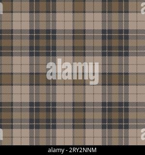 Plaid (tartan) seamless pattern. Blue, beige, olive green color. Scottish, lumberjack and hipster fashion style. Stock Vector