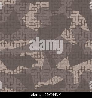 Urban geometric camouflage. Seamless pattern. Stock Vector
