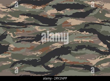 Tiger stripe military uniform Stock Vector Images - Alamy