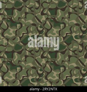 Meshy camouflage seamless pattern. Five colors. Stock Vector