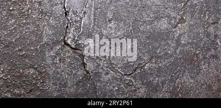 panoramic iron sheet background, aluminum metal texture Stock Photo
