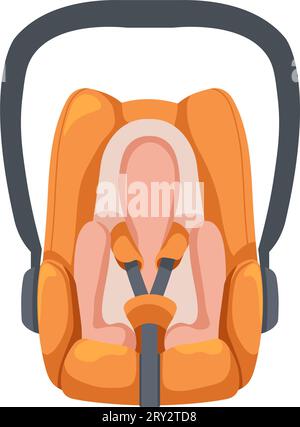 Children car seat with handle for carrying vector Stock Vector