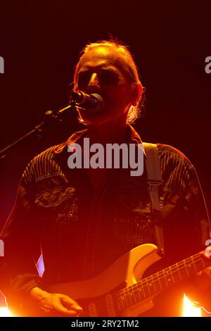 Krokus am Riverside Festival. Von links: Fernando von Arb, Mark Kohler ...