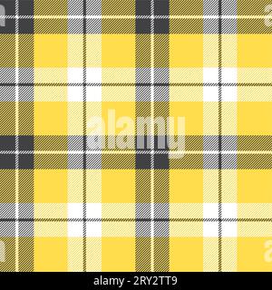 Yellow and white plaid texture. Yellow checkered seamless pattern for  picnic. Yellow Gingham seamless background.Checkered backdrop for  textile.Vector Stock Vector Image & Art - Alamy