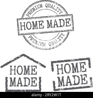 Grunge stamps 'Home made' Stock Vector