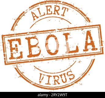 Grunge stamp 'Ebola alert' Stock Vector