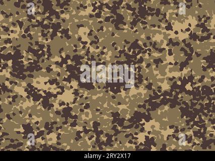 Camouflage seamless pattern. three colors and spotted forms. Stock Vector