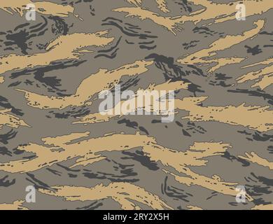 Camouflage seamless pattern. Stock Vector
