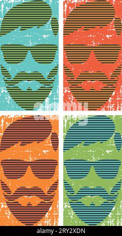 Hipster retro artwork for t-shirt and poster.Pop art style Stock Vector