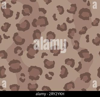 Leopard skin texture. Seamless pattern. Stock Vector