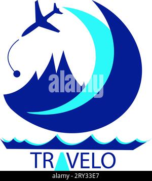 Tavel business logo Stock Vector