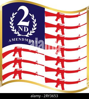 3X5 Second Amendment Eagle Right To Keep & Bear Arms 100D Woven Poly Nylon Flag