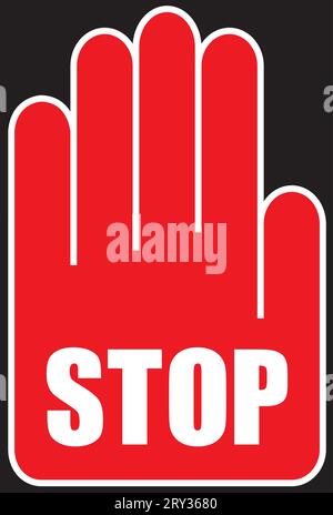 Vector stop sign Stock Vector