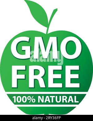 Gmo free.Vector label Stock Vector