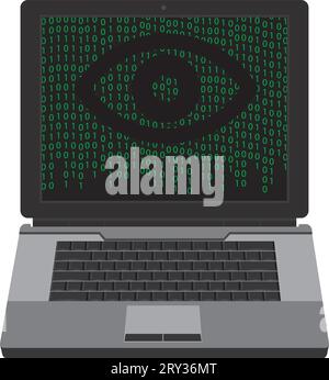 Internet control and surveillance Stock Vector