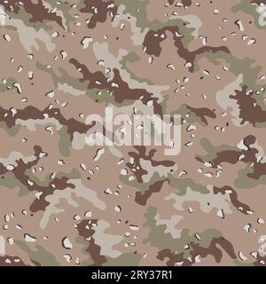 Desert camouflage seamless pattern Stock Vector