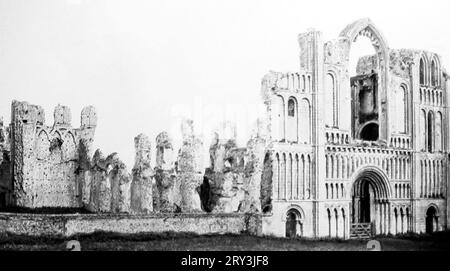 Castle Acre Priory, Victorian period Stock Photo