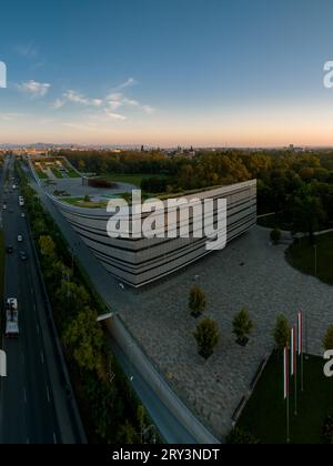 Hungary Budapest Museum of Ethnography at City Park. This is the new museum in Liget project whitch goal is the making amazing the city park of Budape Stock Photo