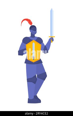 Fairy world knight vector concept Stock Vector