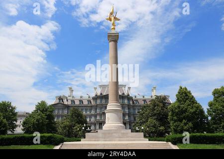 Washington DC - First Division Monument. American landmark. Stock Photo