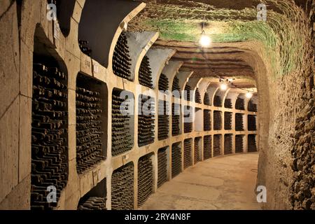 A wine fountain at the Milestii Mici winery in Moldova Stock Photo - Alamy