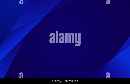 Blue gradient triangle modern overlapping business background Stock Vector