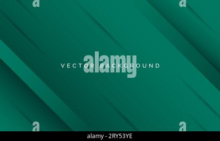 abstract green dynamic stripes line modern background Stock Vector