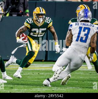 Green Bay Packers' Keisean Nixon Intercepts The Ball During An NFL ...