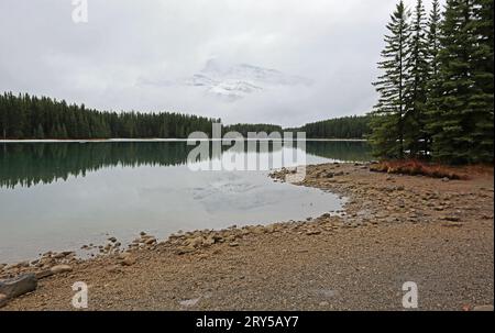 Two Jack Lake, Canada Stock Photo