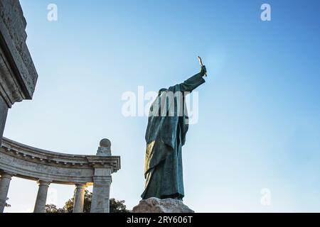 Statue of bishop on the Gellert Hill in Budapest,Hungary. High quality photo Stock Photo