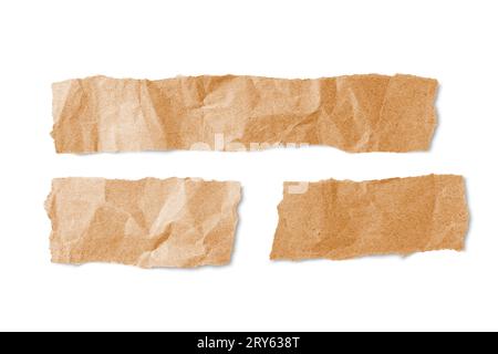 Recycled Crumpled Gray Paper Texture With A Torn Edge Isolated On White  Background Stock Photo by Kateryna_Maksymenko