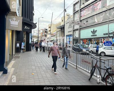 Exclusive shots of brigade road in Bengaluru Stock Photo