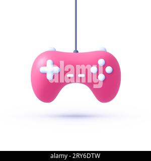 Gamepad 3d, great design for any purposes. Vector illustration Stock Vector