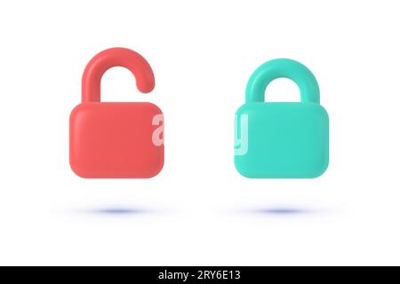 Vector illustration of padlock cartoon icon isolated Stock Vector Image ...