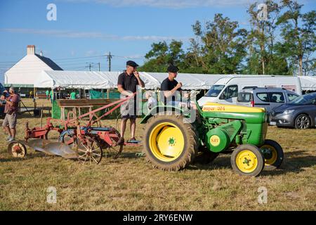 Vintage John Deere super 204 tractor. Stock Photo