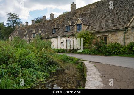 Arlington Row Cottages in Bibury Stock Photo