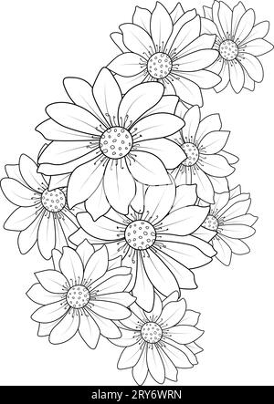 elegant minimalist daisy tattoo, daisy tattoo black and white. Simple ...