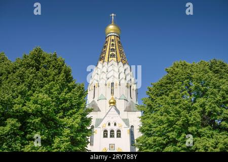 Russische Gedächtniskirche, Philipp-Rosenthal-Straße, Leipzig, Sachsen, Deutschland *** Russian Memorial Church, Philipp Rosenthal Straße, Leipzig, Saxony, Germany Stock Photo