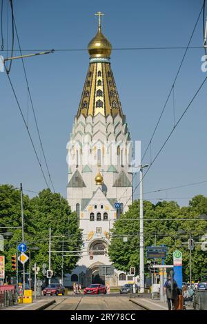 Russische Gedächtniskirche, Philipp-Rosenthal-Straße, Leipzig, Sachsen, Deutschland *** Russian Memorial Church, Philipp Rosenthal Straße, Leipzig, Saxony, Germany Stock Photo