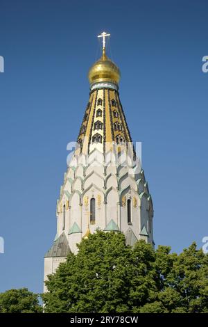 Russische Gedächtniskirche, Philipp-Rosenthal-Straße, Leipzig, Sachsen, Deutschland *** Russian Memorial Church, Philipp Rosenthal Straße, Leipzig, Saxony, Germany Stock Photo