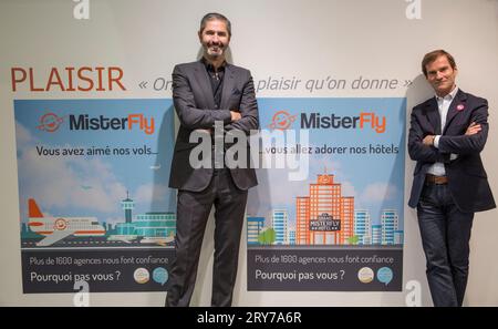 NICOLAS BRUMELOT AND  CARLOS DA SILVA MISTER FLY CHAIRMEN Stock Photo