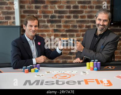 NICOLAS BRUMELOT AND  CARLOS DA SILVA MISTER FLY CHAIRMEN Stock Photo